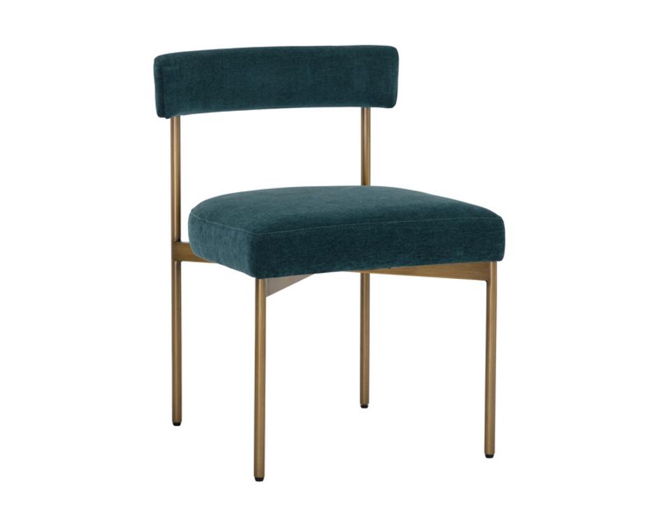 SENECA DINING CHAIR - ANTIQUE BRASS - DANNY TEAL by Sunpan