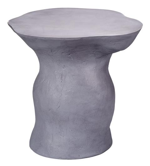 Sculpt Fiber Glass Indoor/Outdoor Side Table, Steel by Jamie Young