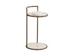 PARGA END TABLE - RUSTIC BRONZE - TRAVERTINE LOOK by Sunpan