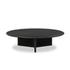 Rosenell Round Coffee Table - Black Oak Veneer by Four Hands