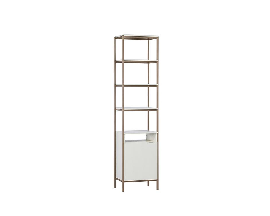 Ambrose Modular Bookcase - Small - Champagne Gold - Cream by Sunpan