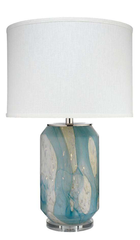 Helen Blown Glass Table Lamp with Linen Shade by Jamie Young