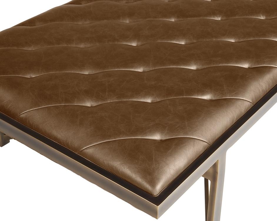 Kayla Bench - Vintage Cognac by Sunpan