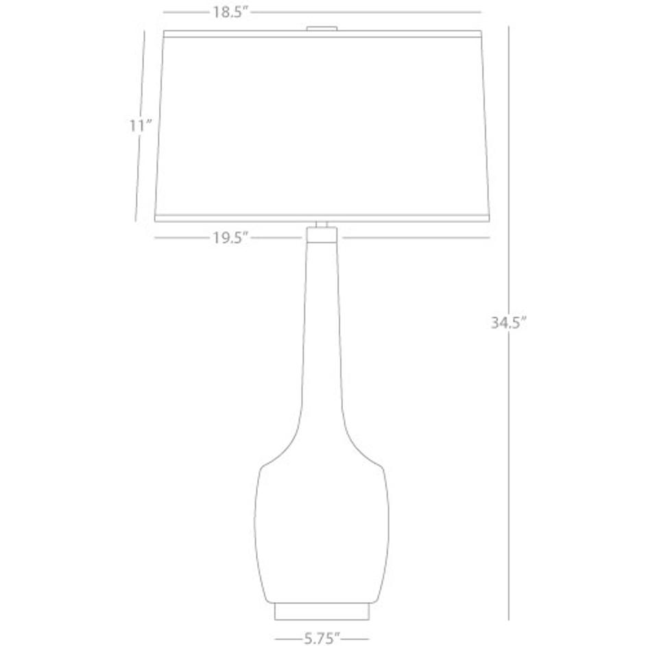 Midnight Delilah Table Lamp by ROBERT ABBEY
