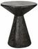Pedestal Fiber Cement Side Table in Black Finish by Noir Furniture
