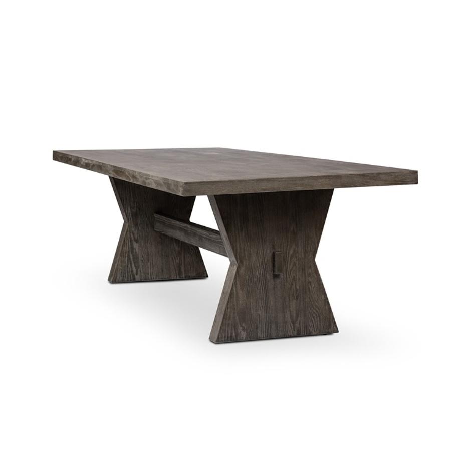 Tia Dining Table - Black Burnt Oak by Four Hands