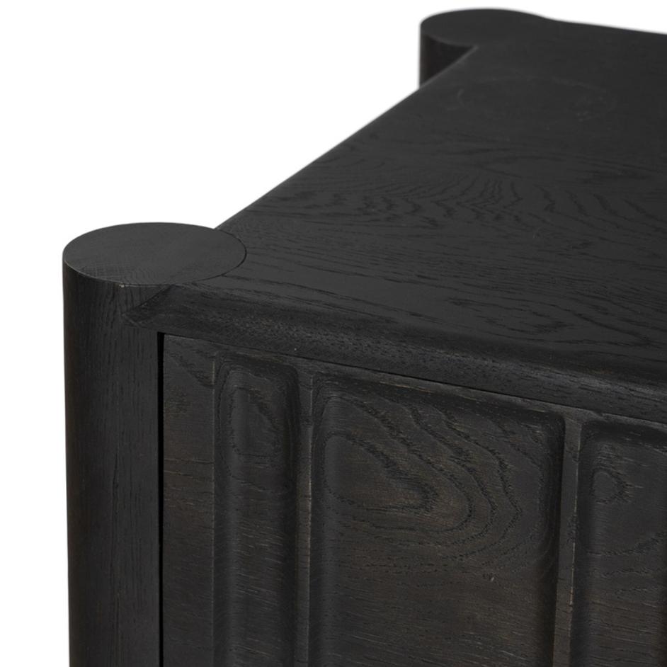 Ezri 6 Drawer Dresser - Carved Black Oak by Four Hands