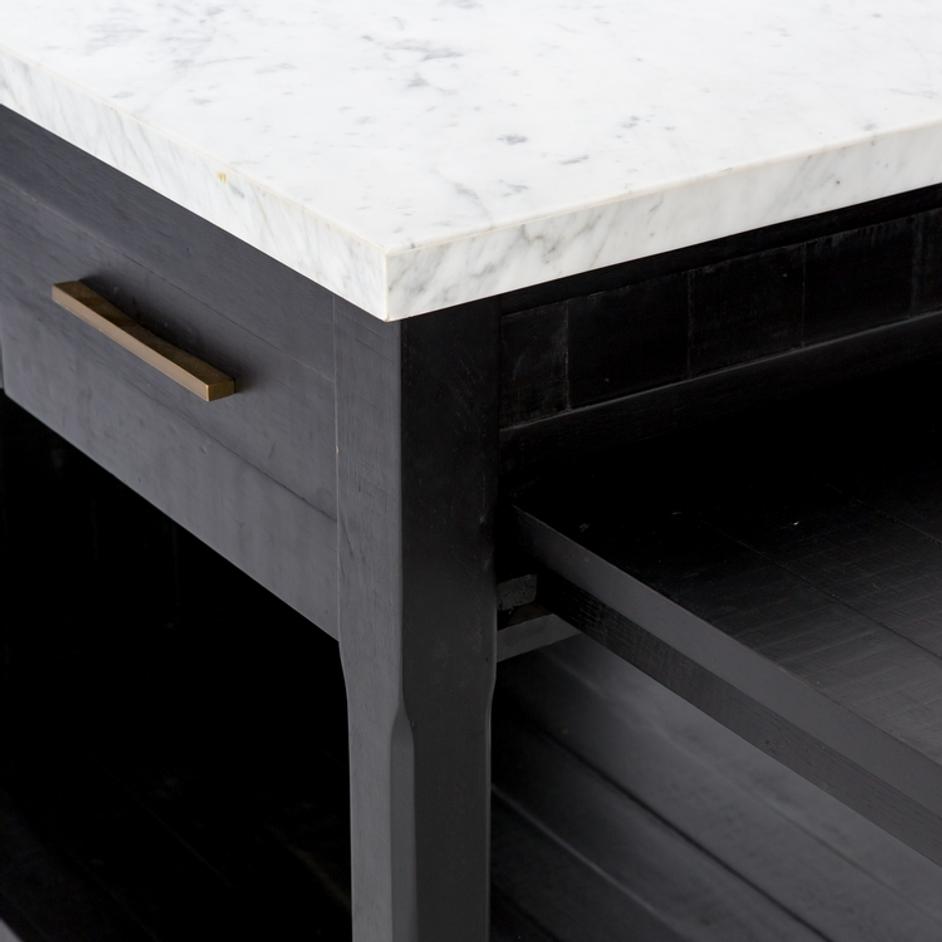 Ian Kitchen Island-Black Acacia by FOUR HANDS
