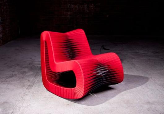 Seat Belt Rocking Chair,Red by PHILLIPS COLLECTION