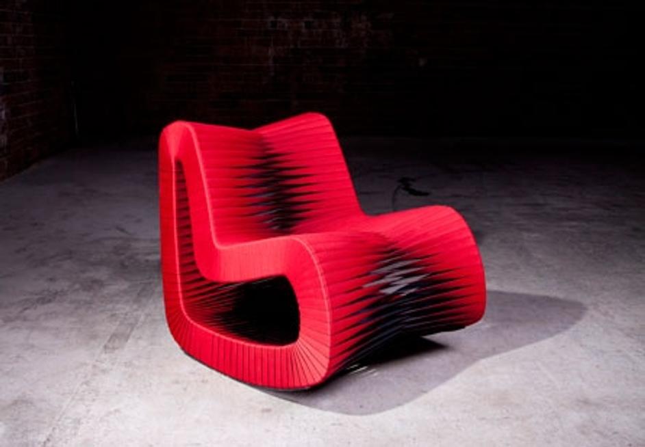 Seat Belt Rocking Chair,Red by PHILLIPS COLLECTION