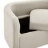 Wendy KD Fabric Storage Bench, Meridian Cream by New Pacific Direct