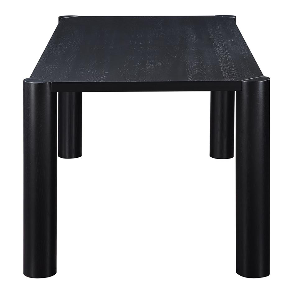 POST DINING TABLE SMALL OAK BLACK by Moes Home