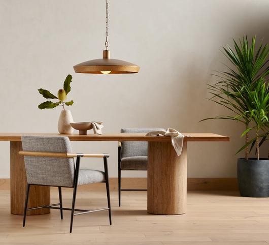 Rowen Dining Chair In Thames Raven by FOUR HANDS