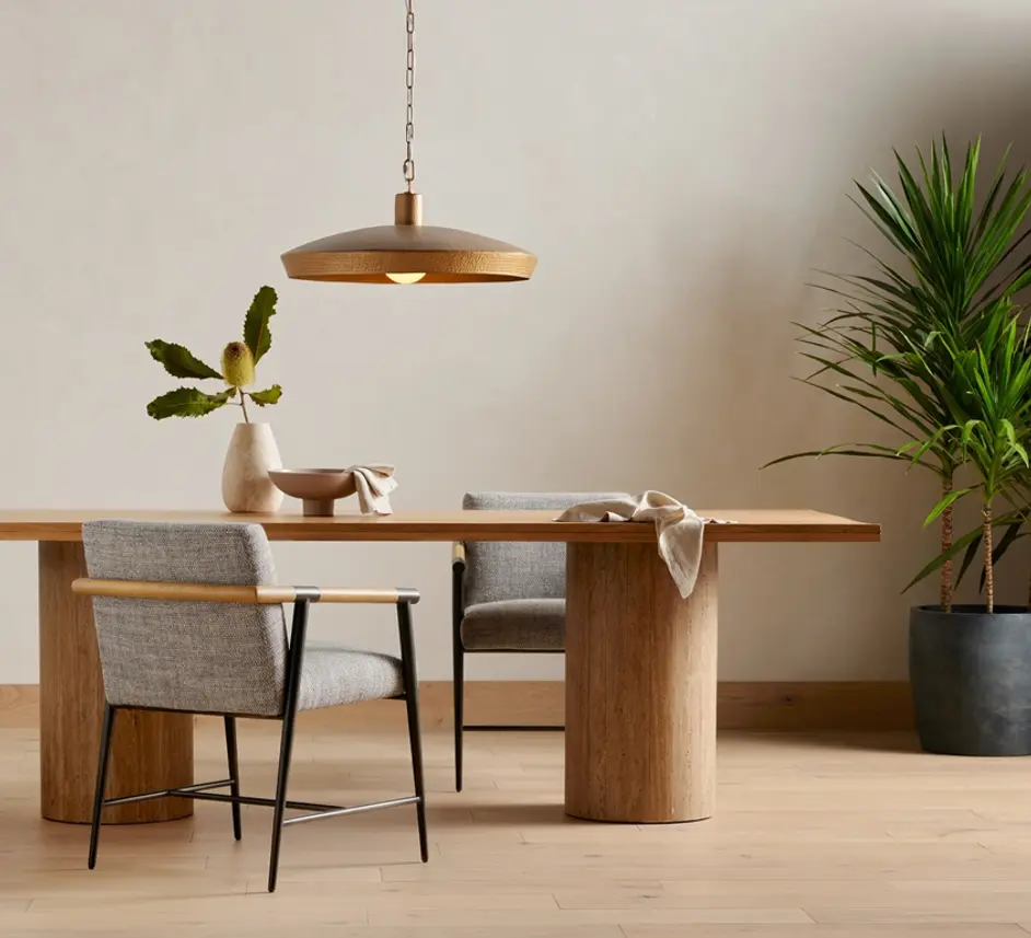 Rowen Dining Chair In Thames Raven by FOUR HANDS