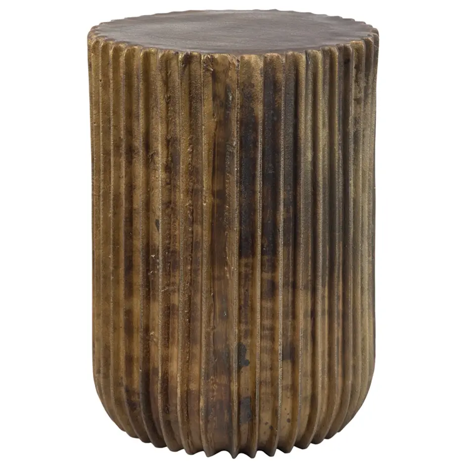 Peaks And Valleys Gold Accent Table by Uttermost