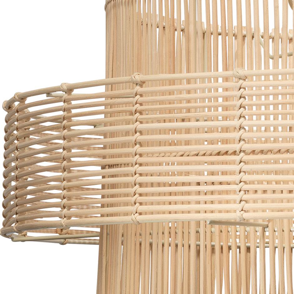 Concentric Rattan 2-Light Pendant by Jamie Young