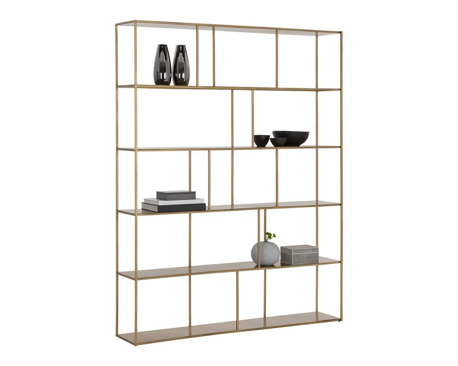 Eiffel Bookcase - Extra Large - Antique Brass by Sunpan
