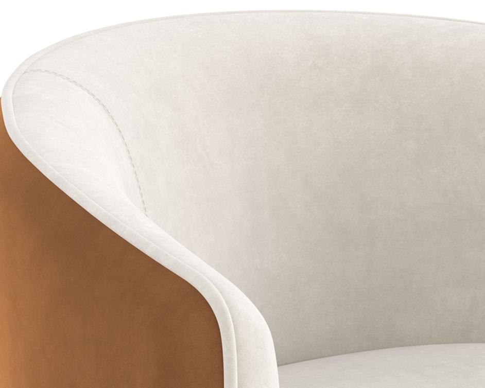 ASHER LOUNGE CHAIR - MEG TAUPE / MEG GOLD by Sunpan