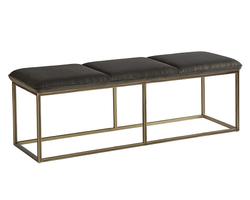 Alley Bench - Rustic Bronze - Piccolo Pebble by Sunpan