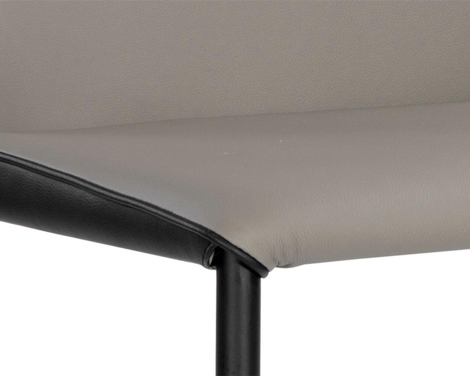 RENEE STACKABLE DINING CHAIR - DILLON STRATUS / DILLON BLACK by Sunpan