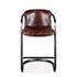 Portofino Leather Counter Chair Geisha Brown by Home Trends & Design