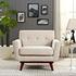 Anthem Upholstered Fabric Armchair In Beige by Modway Furniture