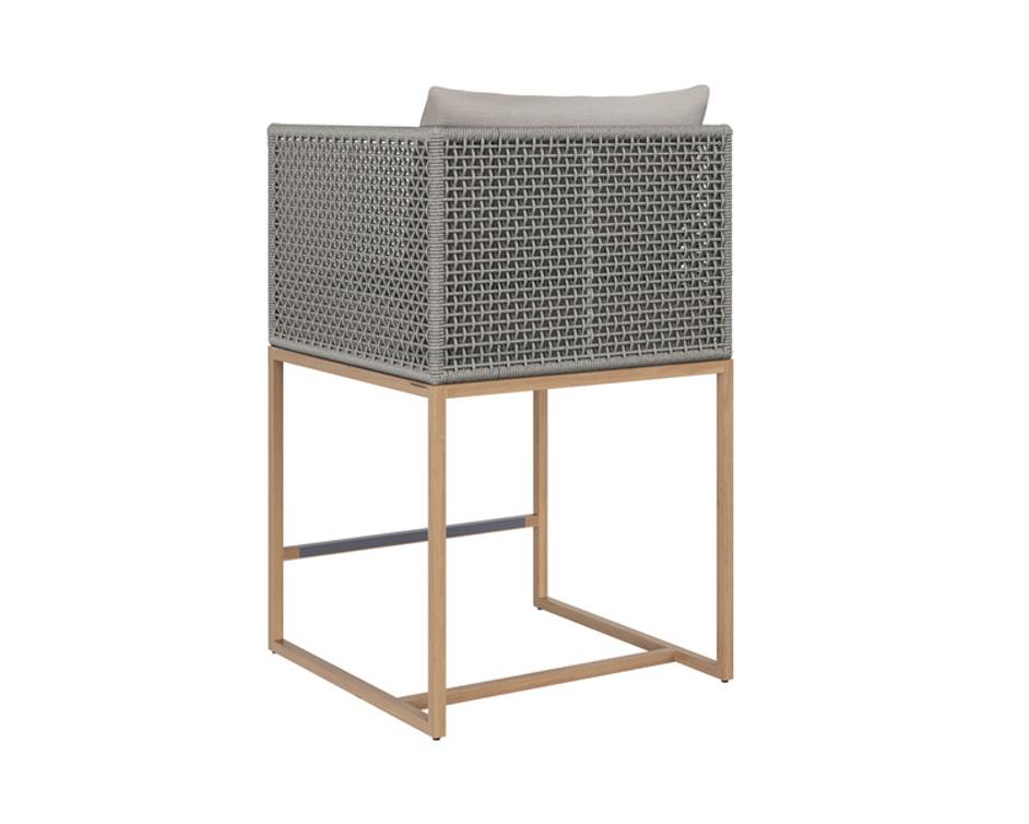 CRETE COUNTER STOOL - NATURAL - PALAZZO TAUPE by Sunpan