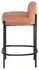 INNA COUNTER STOOL in NECTARINE FABRIC with BLACK LEGS by Nuevo Living