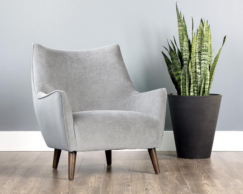 Sorrel Armchair - Polo Club Stone / Antonio Charcoal by Sunpan