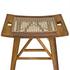 Murphy Teak and Caning Counter Stool with Clear Flat Finish by Noir Furniture
