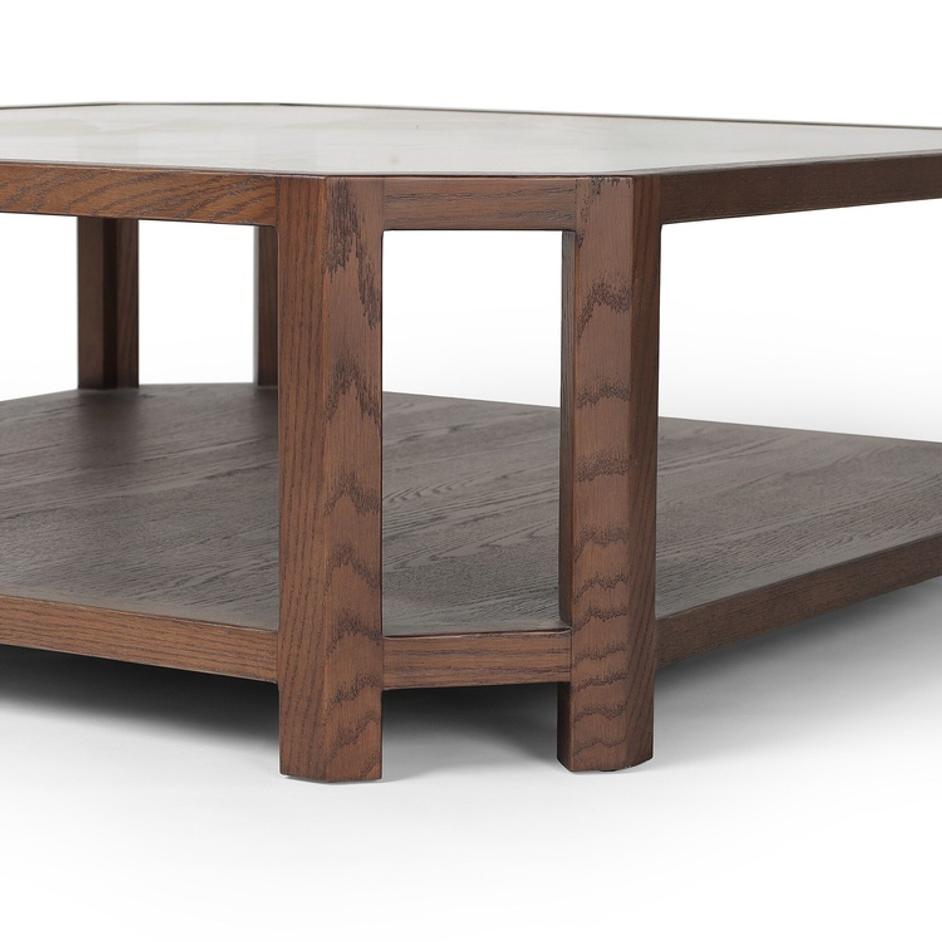 Jenzen Coffee Table - Tempered Glass by Four Hands