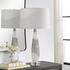 Quinn White & Silver Table Lamp by Uttermost