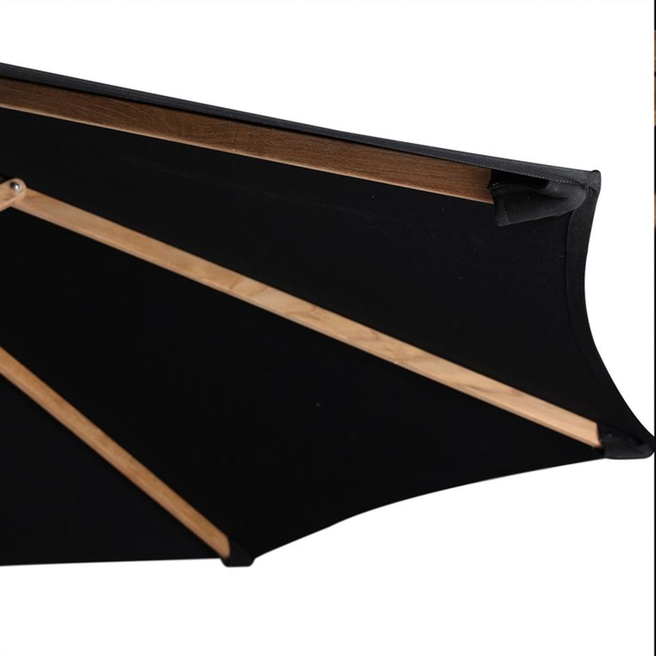 Baska Outdoor Round Umbrella - Arashi Black by Four Hands