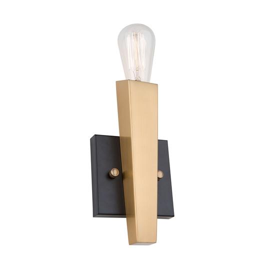Olympia AC11150 Wall Light in Black & Satin Brass by Artcraft