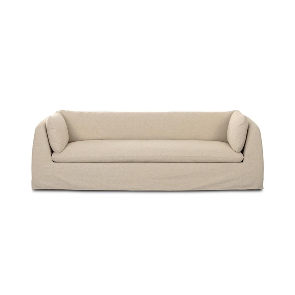Iggy Slipcover Sofa-98" In Antwerp Natural And Sienna Brown by Four Hands