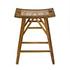 Murphy Teak and Caning Counter Stool with Clear Flat Finish by Noir Furniture