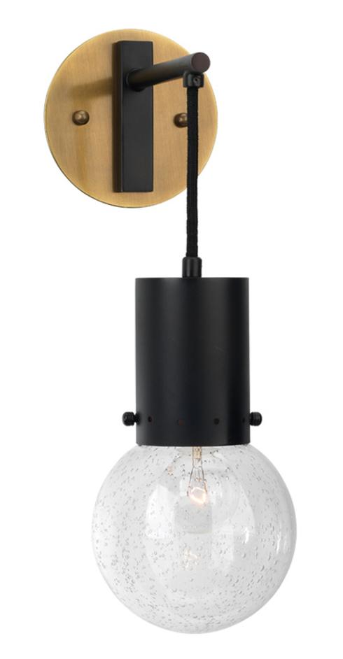 Strada 1-Light Pendant Sconce, Oiled Bronze by Jamie Young