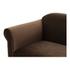 Harmony Accent Chair Dark Brown Faux Mohair by Moes Home