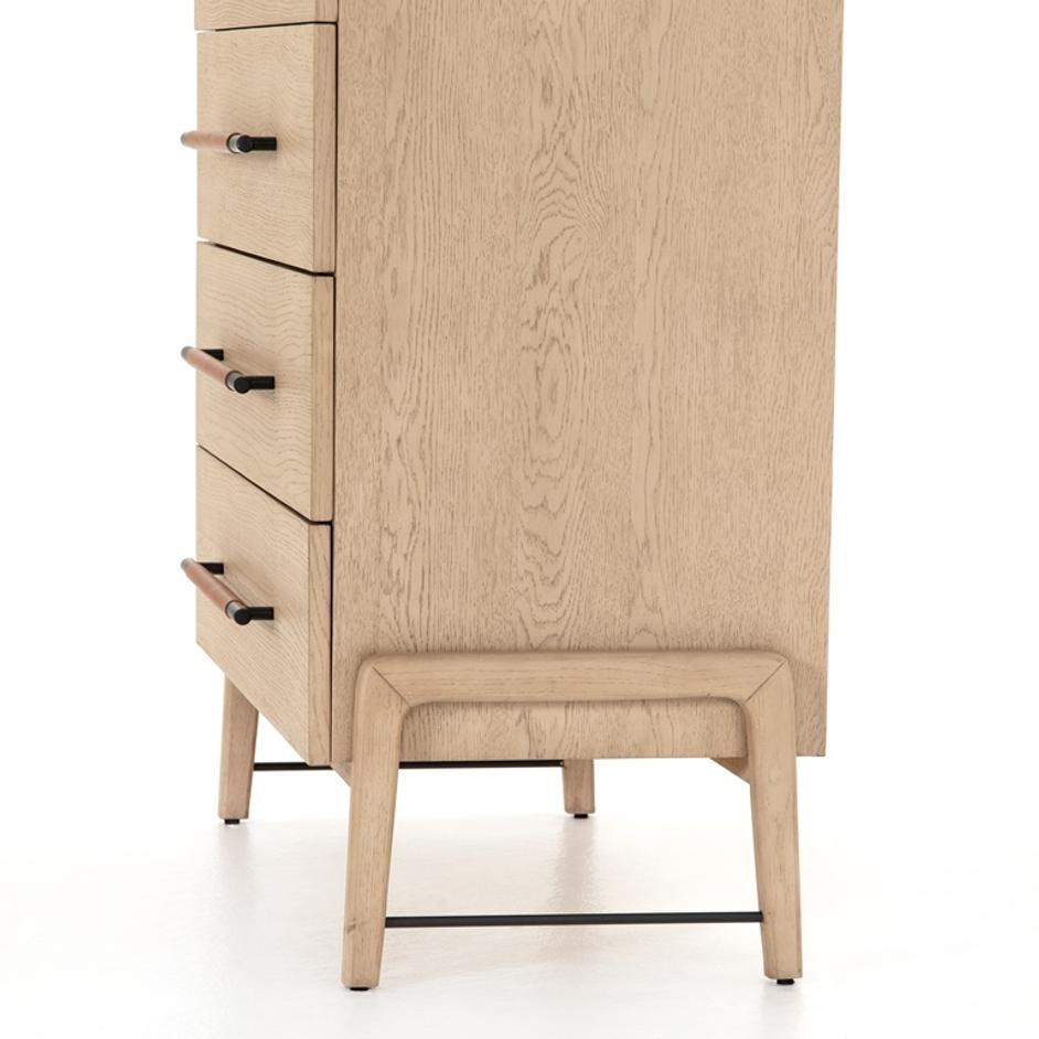 Rosedale 6 Drawer Tall Dresser In Yucca Oak by FOUR HANDS