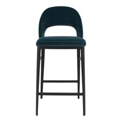 ROGER COUNTER STOOL TEAL VELVET by Moes Home