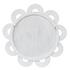 Clematis White Rattan Round Mirror by Uttermost
