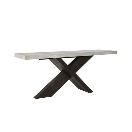 Durant Console Table Gray/Black by Classic Home
