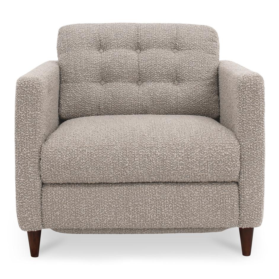 Bridgers Power Recliner Chair Warm Grey by Moes Home