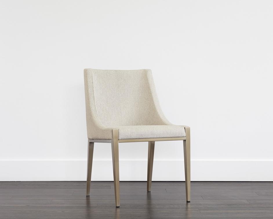 DIONNE DINING CHAIR - MONUMENT OATMEAL by Sunpan