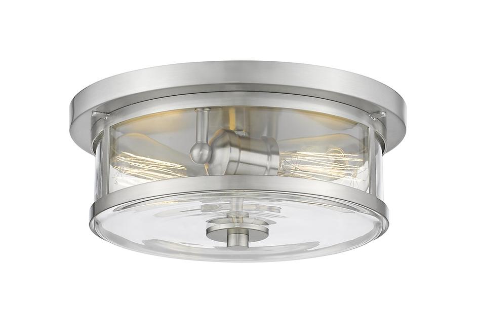 Savannah 2 Light Flush Mount in Brushed Nickel Finish by Z-Lite