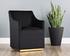 Zane Wheeled Lounge Chair - Abbington Black by Sunpan
