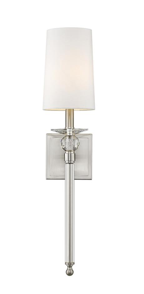 Ava 1 Light Wall Sconce in Brushed Nickel Finish by Z-Lite