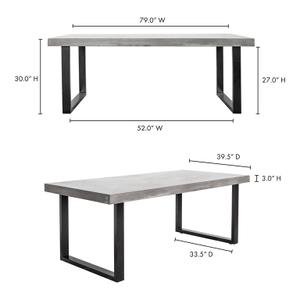 JEDRIK OUTDOOR DINING TABLE LARGE by Moes Home