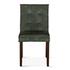 Madison Side Chair Green Velvet, Weathered Teak Legs by Home Trends & Design