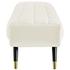 Scholar Performance Velvet Bench In Ivory by Modway Furniture